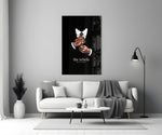 The Rebels Never Obey Tattooed Hands Glass Wall Art