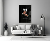 The Rebels Never Obey Tattooed Hands Glass Wall Art
