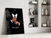 The Rebels Never Obey Tattooed Hands Glass Wall Art