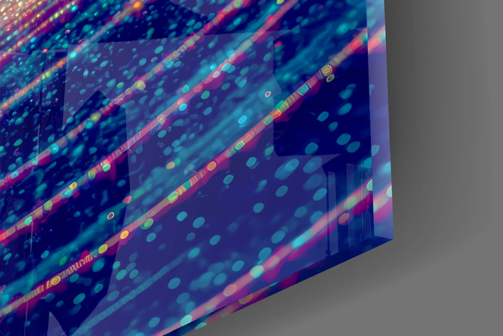 Silver Line Creator of the Galaxy Glass Wall Art