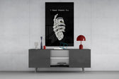 Vitamin Cash Skeleton Hand Money Glass Wall Art