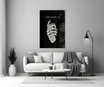 Vitamin Cash Skeleton Hand Money Glass Wall Art