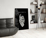 Vitamin Cash Skeleton Hand Money Glass Wall Art
