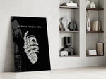 Vitamin Cash Skeleton Hand Money Glass Wall Art