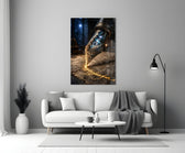 Cosmic Colosseum Fountain Pen Glass Wall Art
