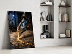 Cosmic Colosseum Fountain Pen Glass Wall Art