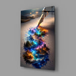 Fountain Pen Ink Fantasy World Glass Wall Art