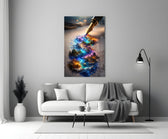 Fountain Pen Ink Fantasy World Glass Wall Art