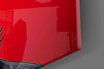 Crimson Red Dog in Mirrored Shades Glass Wall Art