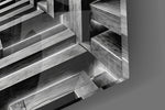 Monochrome Timber Infinity Corridor Glass Wall Art