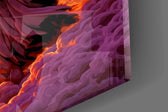 Neon Ring Hooded Reaper in Clouds Glass Wall Art