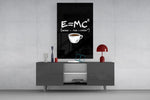 Coffee Formula Humor Glass Wall Art