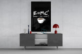 Coffee Formula Humor Glass Wall Art