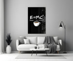 Coffee Formula Humor Glass Wall Art