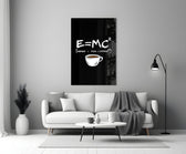 Coffee Formula Humor Glass Wall Art