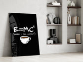 Coffee Formula Humor Glass Wall Art