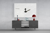 Be the King Chess Pawn Shadow Glass Wall Art