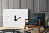 Be the King Chess Pawn Shadow Glass Wall Art