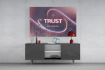 Trust the Universe Angel Number 111 Glass Wall Art