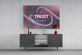 Trust the Universe Angel Number 111 Glass Wall Art