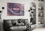 Trust the Universe Angel Number 111 Glass Wall Art