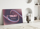 Trust the Universe Angel Number 111 Glass Wall Art