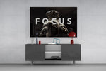 Focus Classical Statue Monochrome Glass Wall Art