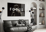 Focus Classical Statue Monochrome Glass Wall Art