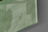 Reader on Windowsill Sage Green Glass Wall Art