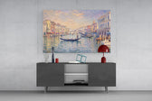 Venice Grand Canal Monet Style Glass Wall Art