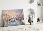 Venice Grand Canal Monet Style Glass Wall Art