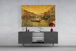 Venice Grand Canal Klimt Style Glass Wall Art