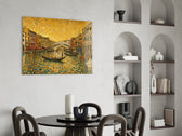 Venice Grand Canal Klimt Style Glass Wall Art