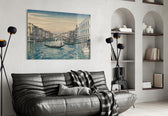 Venice Grand Canal Hokusai Style Glass Wall Art