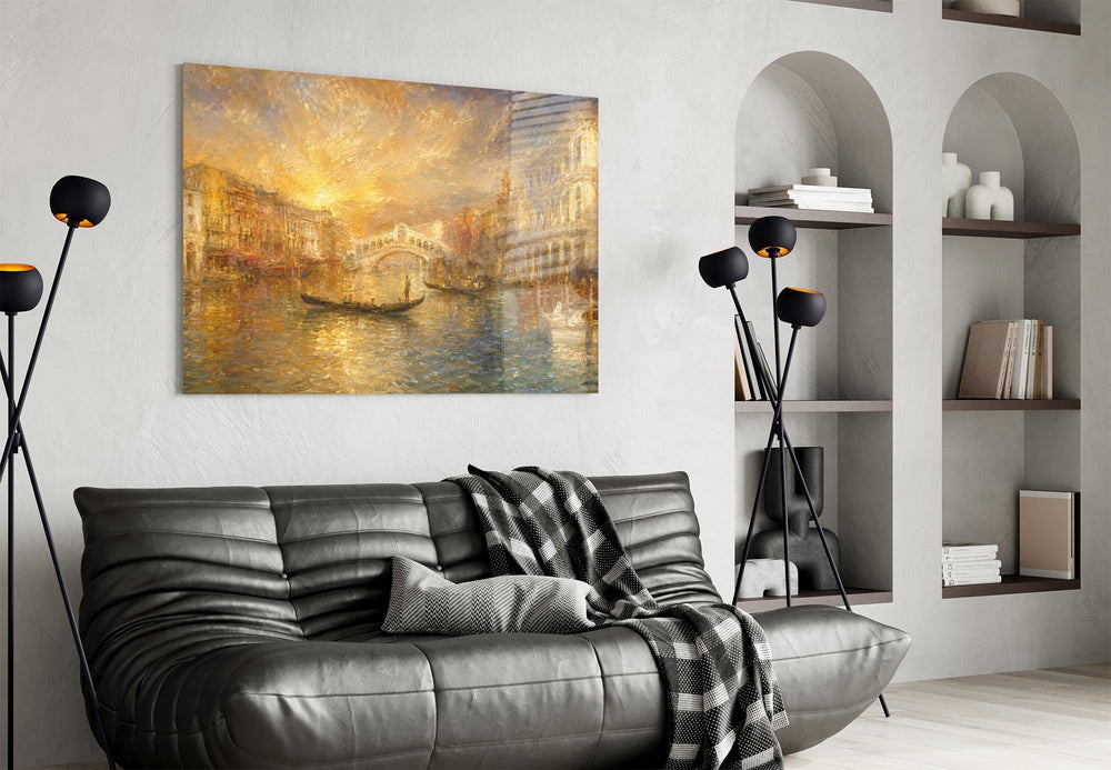 Venice Grand Canal Turner Style Glass Wall Art