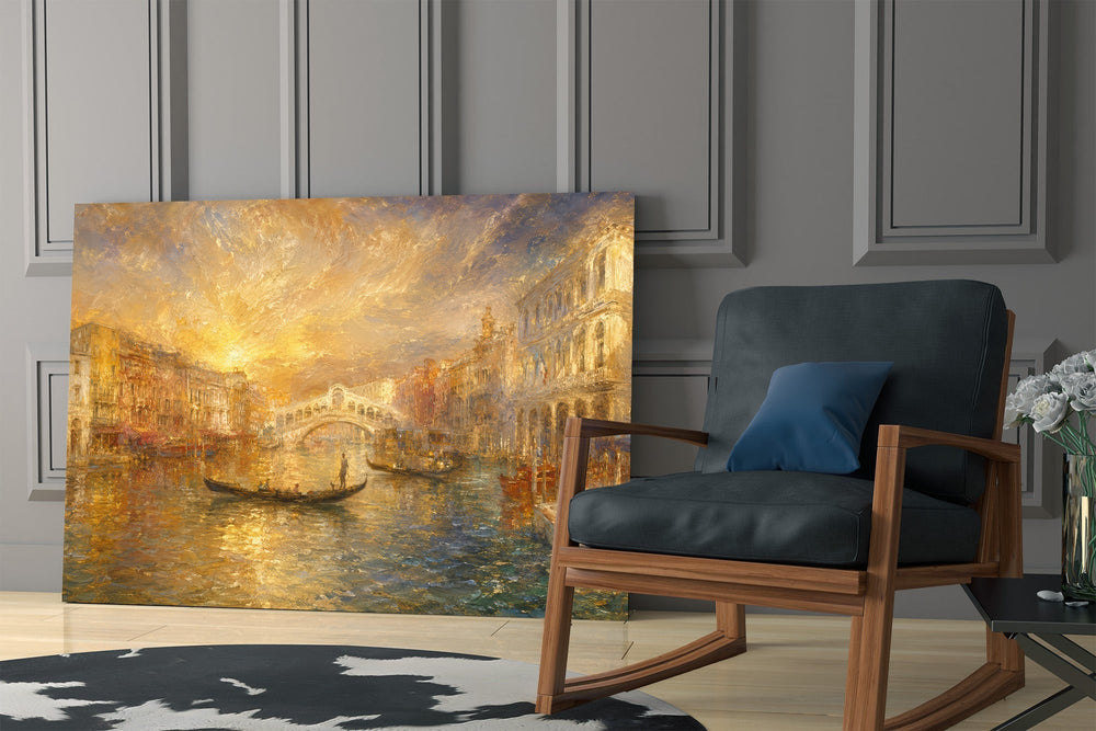 Venice Grand Canal Turner Style Glass Wall Art