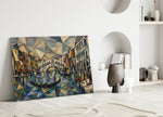 Venice Grand Canal Cubist Style Glass Wall Art