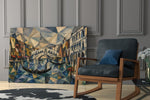 Venice Grand Canal Cubist Style Glass Wall Art
