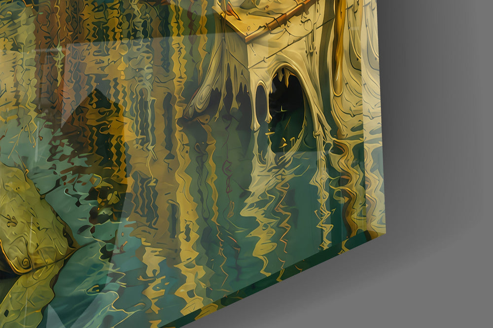 Venice Grand Canal Surrealist Style Glass Wall Art