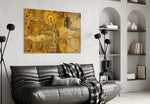 Statue of Liberty Klimt Style Glass Wall Art