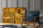 Statue of Liberty Klimt Style Glass Wall Art