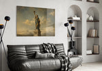 Statue of Liberty Da Vinci Style Glass Wall Art