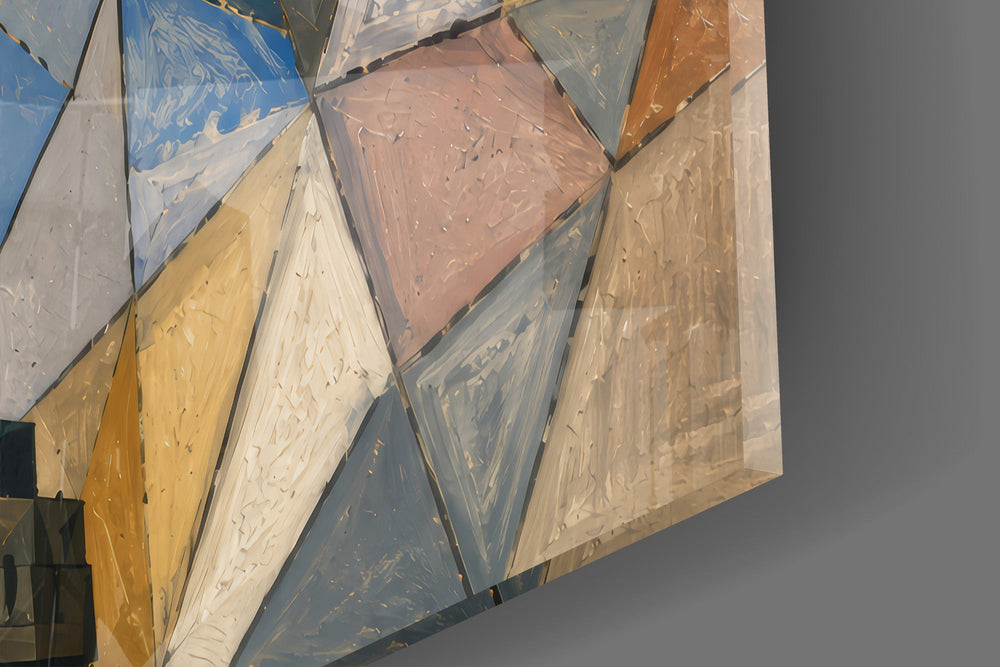 Statue of Liberty Cubist Style Glass Wall Art
