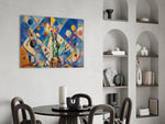 Statue of Liberty Kandinsky Style Glass Wall Art