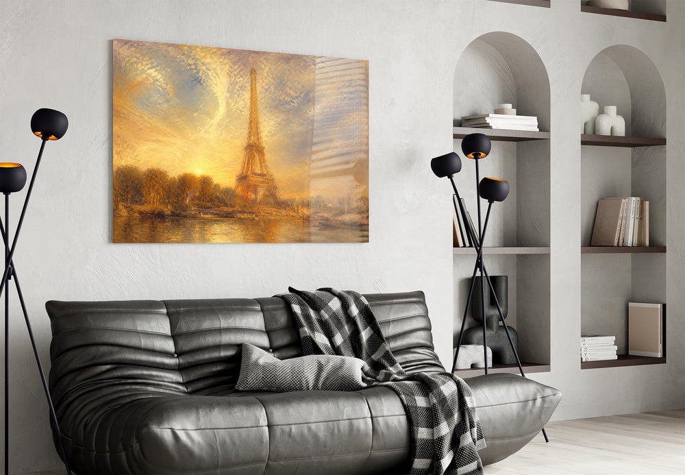 Eiffel Tower Turner Style Glass Wall Art