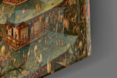 Mount Fuji Pagoda Bosch Style Glass Wall Art