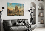 Sagrada Familia Surrealist Style Glass Wall Art