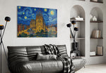 Sagrada Familia Van Gogh Style Glass Wall Art