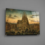 Sagrada Familia Bosch Style Glass Wall Art