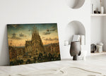 Sagrada Familia Bosch Style Glass Wall Art